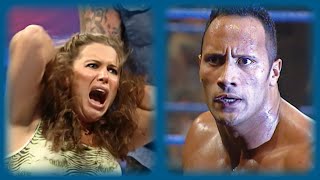 The Rock And The Undertaker Attack Stephanie Mcmahon-Helmsley Smackdown, Aug. 10, 2000