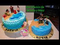 PASTEL DE MOANA Y MAUI / LE AYUDE A DECORAR A MI HERMANA ESTOS PASTELES