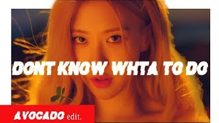 Rose (BLACKPINK) Dont know what to do (fancam edit)