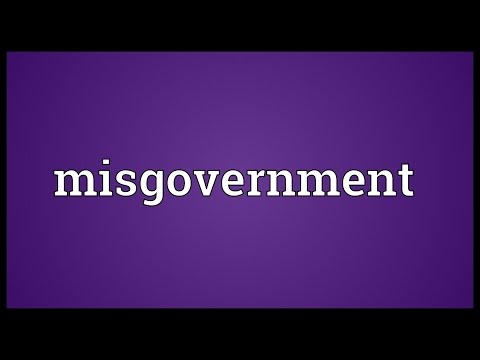 Header of misgovernment