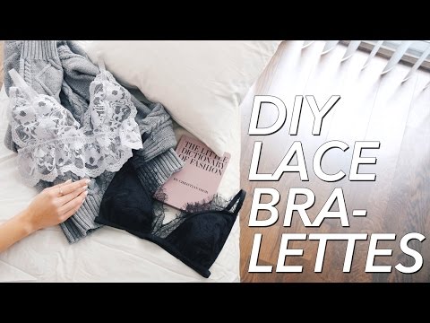 How to Make a Lace Bralette (two styles!) | WITHWENDY - YouTube
