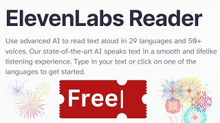 Free Text Reader Online With Ai - Elevenlabs