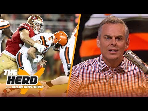Colin reacts to Browns' 31-3 shellacking by the 49ers & says team should trade OBJ | NFL | THE HERD