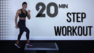 20 Minute  Body Steps Workout – Calorie Burning Step Up Cardio Training Routine