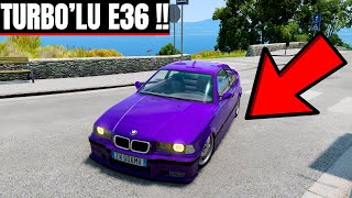 İtalyanın Dağ Yollarında Bmw E36 İle Yanlama Beamng Drive