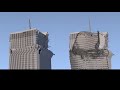 Blender Demolition - Case Study: World Trade Center (slowed down)