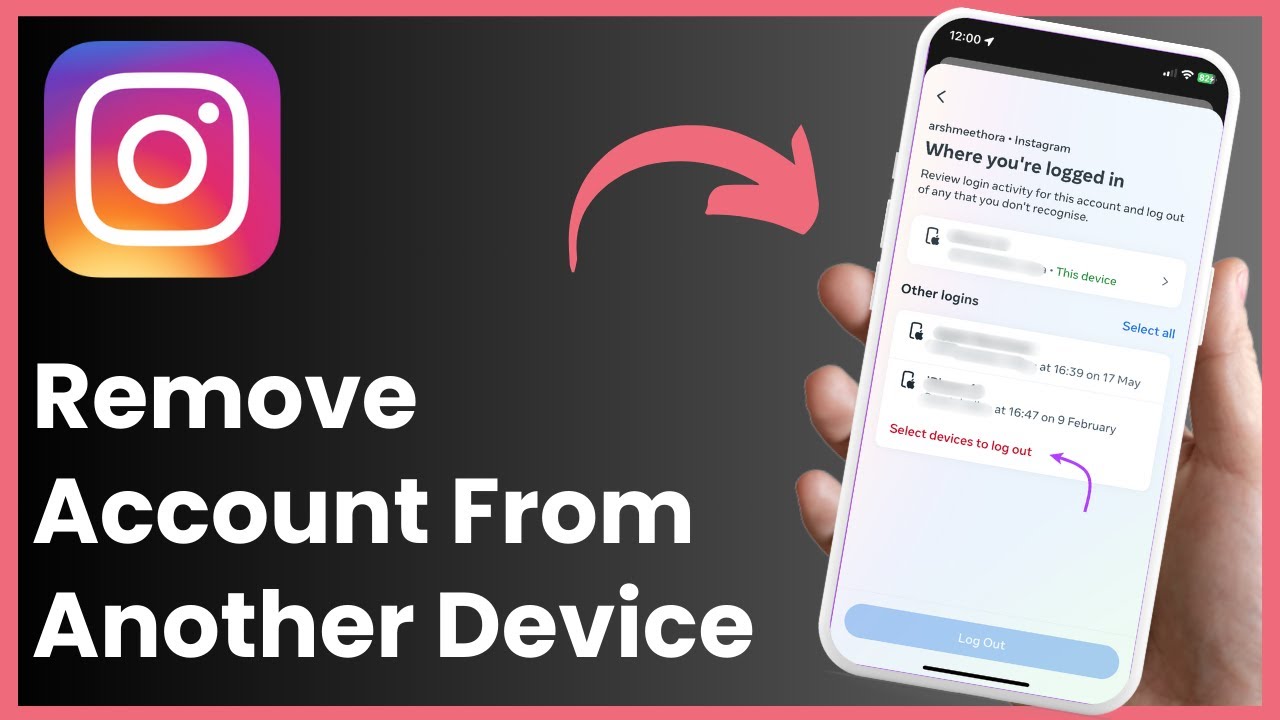 How To Remove Instagram Account From Other Devices ! How To Remove Instagram Account From Other Devices !