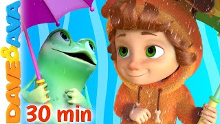 ☂️ Rain Rain Go Away and More Nursery Rhymes | Baby Songs | Kids Songs Dave and Ava ☂️