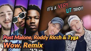 K-Pop Artist Reaction Post Malone - Wow. Remix Feat. Roddy Ricch & Tyga
