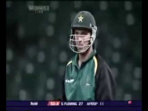 Afridi hitting 8 runs in one ball