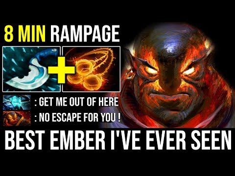 Best Ember Spammer I've Ever Seen | WTF 8Min Rampage + 100% Juke Deleted Storm with Zero Death DotA2