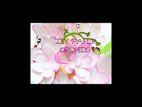 Orchid Paper Flower Templates Orchid Paper Flower Templates