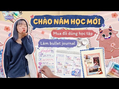 Back to school 2021 P.1| Mua đồ dùng học tập cực xinh, làm bullet journal cho năm học mới với Moji