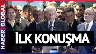 Millet İttifakının Adayı Kemal Kılıçdaroğlu İşte İlk Konuşması