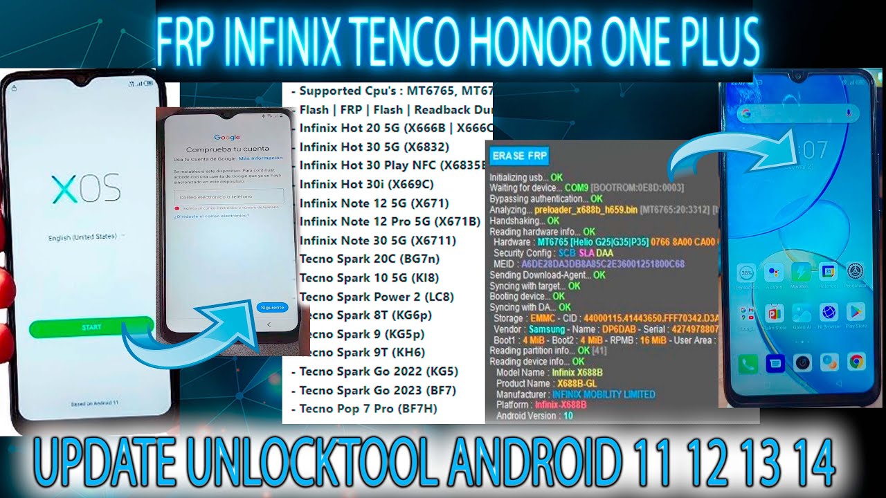 FRP INFINIX TECNO ONE PLUS HONOR REMOVE GOOGLE ACCOUNT FRP INFINIX TECNO ONE PLUS HONOR REMOVE GOOGLE ACCOUNT