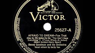 Watch Benny Goodman Afraid To Dream video