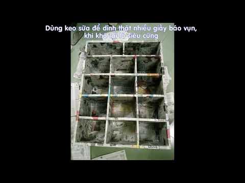Hướng dẫn làm kệ giày bằng bìa giấy carton