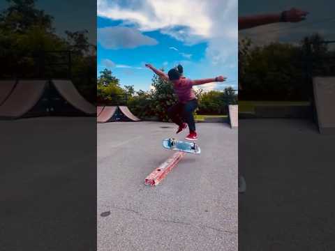 Nicole with a new trick 🔥 #skateboarding #allineedskate  #loveskateboarding