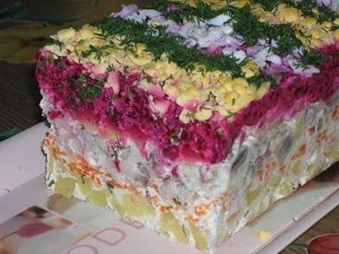 Салат гнездо глухаря с морковью пошаговый рецепт