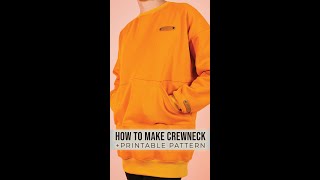 How to Make Crewneck Sweatshirt #sewing #shorts #sew #diy #fashion
