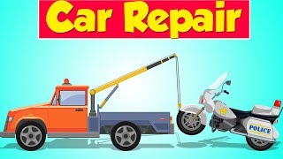 Tow Truck Garage | Police Bike | Police Vehicle | Car Repair
