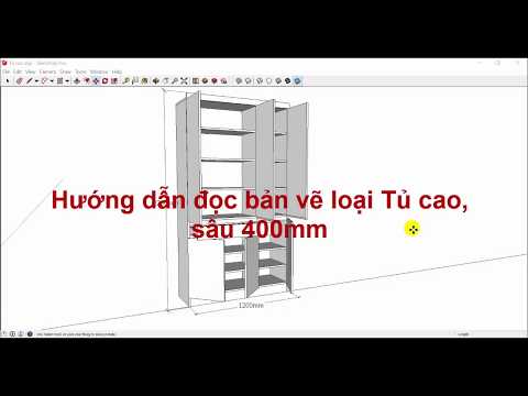 Hướng dẫn đọc bản vẽ loại Tủ cao, sâu 400mm
