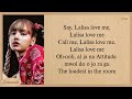 LISA LALISA Easy Lyrics