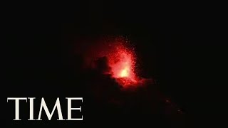 Increased Eruption Of The Volcano Of Fire In Guatemala | TIME