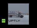 Delta passenger plane skids off runway at New York's LaGuardia Airport