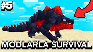 ATEŞ KERTENKELESİ!!! | Minecraft Modlarla Survival | #5