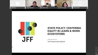 State Policy Centering Equity In Learn & Work Ecosystems
