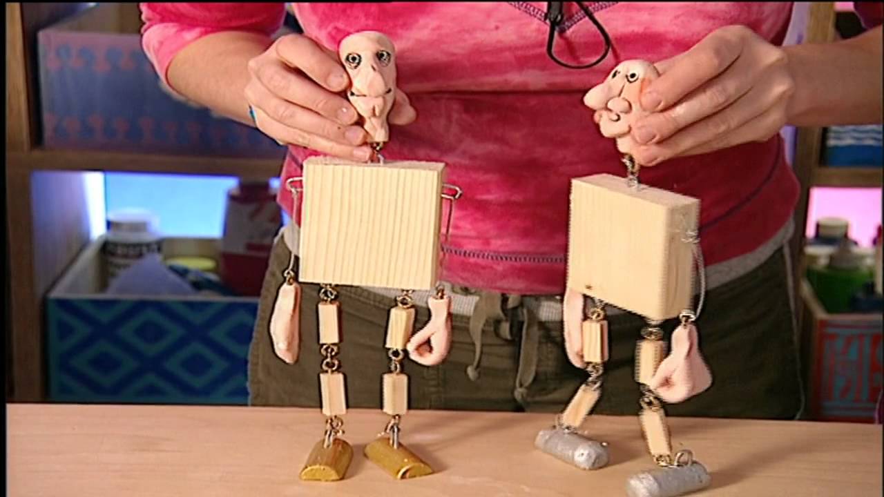Basteln mit Kindern: Marionetten selber bauen - YouTube