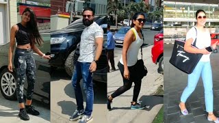 Dimple Hayathi, Navdeep, Eesha Rebha, Shamna Kasim Poorna At Gym Top10South