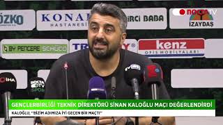 Sinan Kaloğlu Bizim Adımıza Iyi Geçen Bir Maçtı