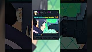 Itachi Smile To See Sasuke