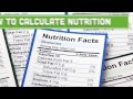 How To Calculate Nutrition - Mind Over Munch Tips and Tutorials