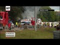 Raw: Deadly Tennessee Bus Crash