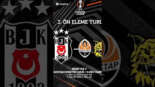 Beşiktaşın Uefa Avrupa Ligi Rakibi Belli Oldu