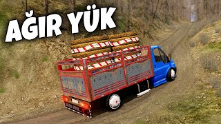 Çi̇ngen Kasa Transit İle Köy Yollarina Daldim - Ağir Yük Beamng.drive Diy Steering Wheel Set