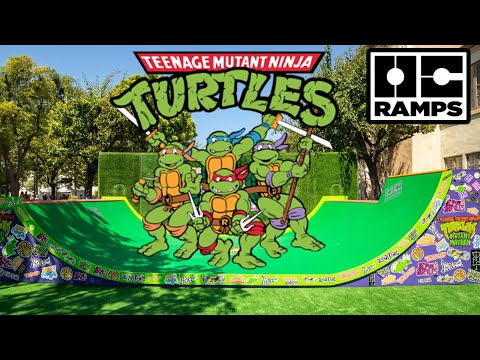 Bts of building a mini ramp for the Ninja Turtles
