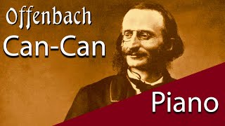 Can Can For Beginners Theme - Offenbach - Piano Tutorial Synthesia.