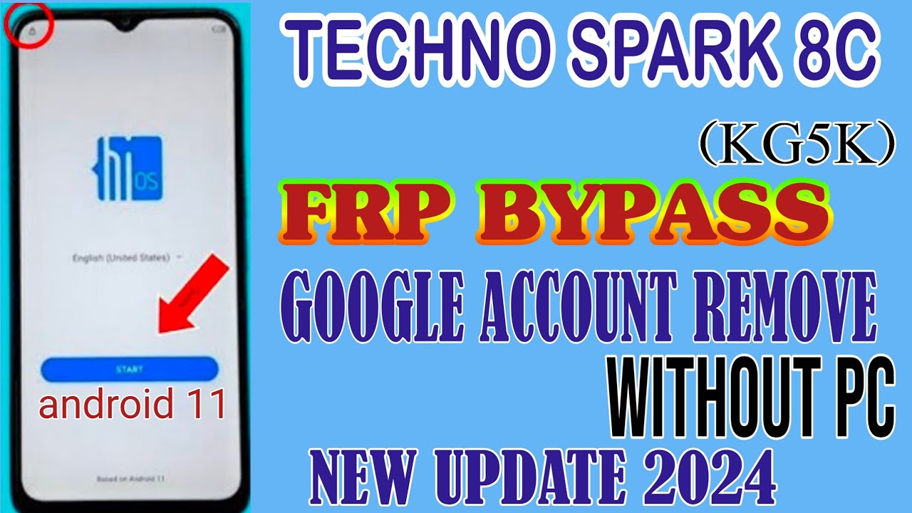Tecno spark 8c frp bypass android 11 / tecno (kg5k) Tecno spark 8c frp bypass android 11 / tecno (kg5k)