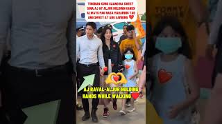Aj Raval-Aljur Sweet Caring Holding Hands.