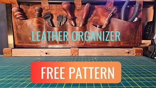 Leather Organizer. Free Pattern. Asmr