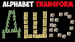 Russian Alphabet Lore Snakes Transform Letters A-Я