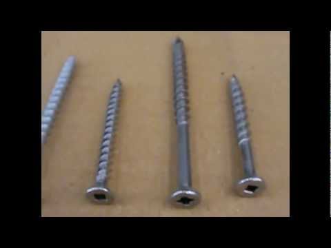 Stainless steel decking screws strength testing