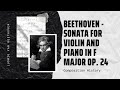 Beethoven - Sonata for violin and piano in F Major Op. 24 (Spring)