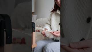 Spinning A Scrappy Neutral Art Batt - Spinning Vegan Fibers