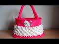Watch how to crochet hello kitty bag free pattern tutorial Video
