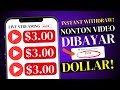 LANGSUNG CAIR! Cara Nonton Video Dibayar Dollar & Saldo Dana Gratis | (Ada Bukti Penarikan)